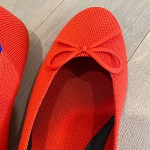 Adorable red flats from Rothy’s